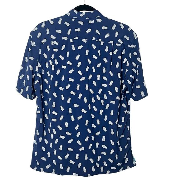 Tori Richard Men's Pineapple Hawaiian Shirt Short Sleeve Button Front Shirt Sz S - Picture 7 of 8
